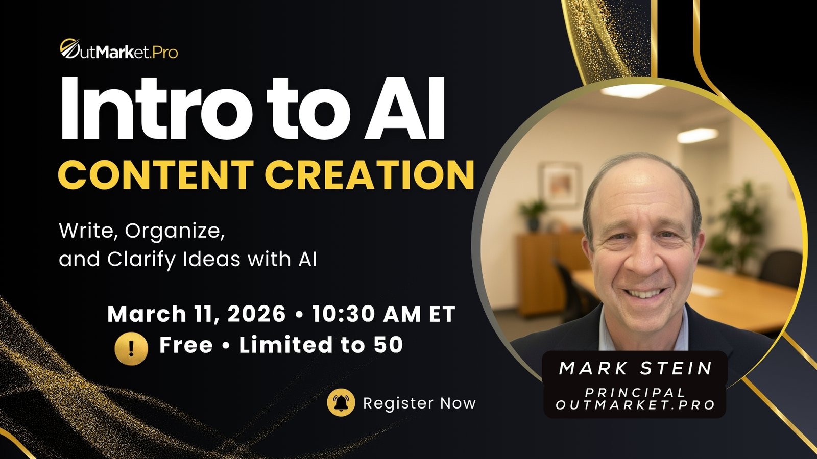OutMarket — Intro to AI webinar branding